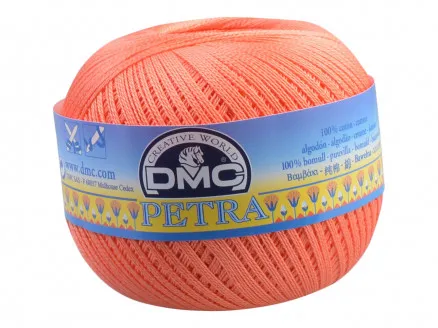 DMC Petra nr. 8 Hæklegarn Unicolor 5608 Koral